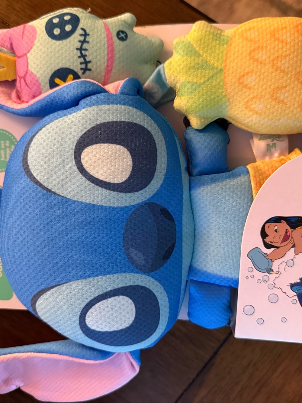 Disney Stitch Bath Toy in Blue and Pink